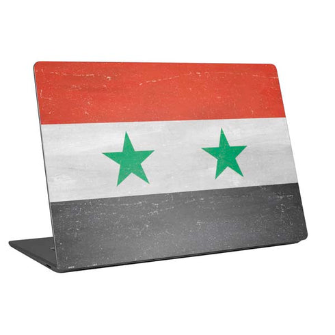 Syria Flag Distressed Laptop Skins